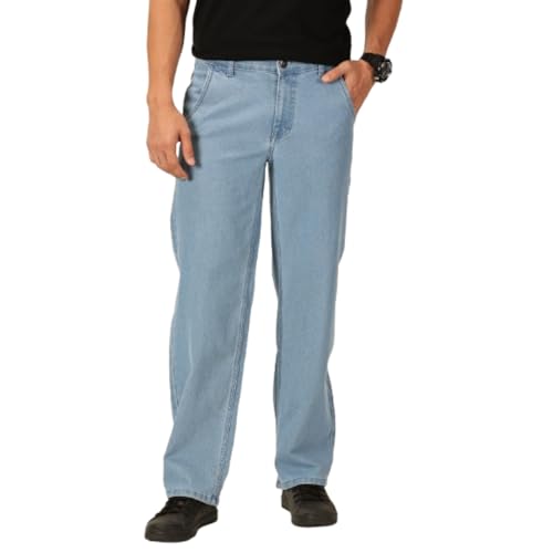 Image of Blue Jeans for Men Regular Fit - Cotton Jeans Pant for Men, Regular Denim Jeans for Boys - Light Fade Jeans for Men