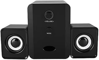 ciciglow Bluetooth Speakers,Computer Speakers with Subwoofer,2.1 Stereo PC Speakers for Desktop USB Powered for Pad/Tablet/Phone/Laptop/MP3/MP4/DVD for Music,Movies,Gaming