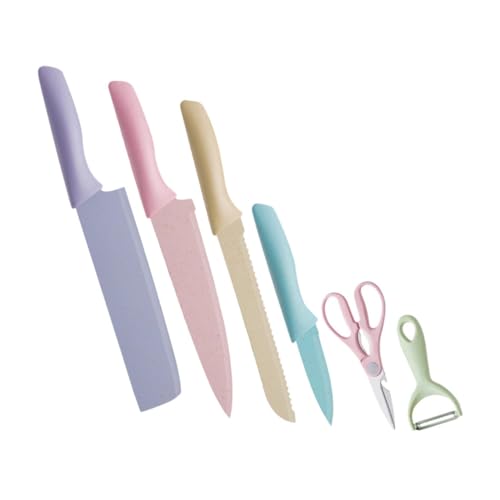 Set Cuchillos Cocina 6 Piezas Acero Inox