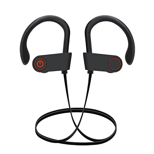 Auriculares Bluetooth Sport, Auriculares Bluetooth 5.0 In-Ear con Audio HD, Impermeables con Micrófono, Compatible con Android y iOS,Negro