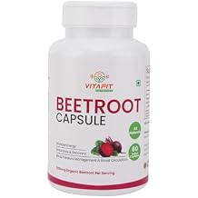 Beetroot Capsules 7200mg 60 Capsules | Organic Beet Root Powder Booster for Energy Vegan Capsules Non-GMO