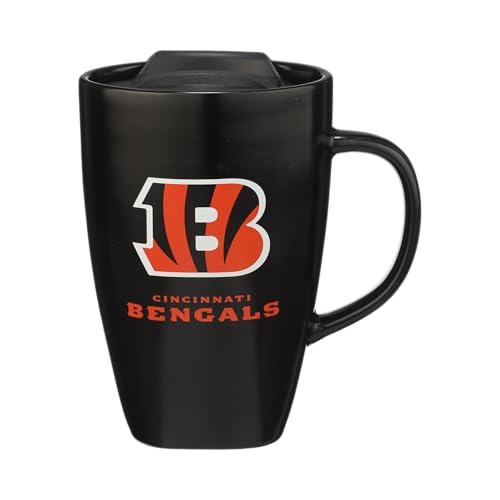 The Memory Company Officially Licensed NFL - Cincinnati Bengals 15oz Square Mug with Logo