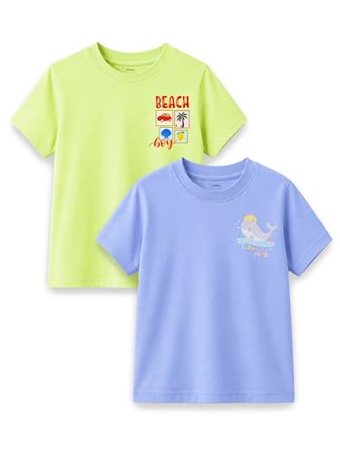 Image of Kidbea Bamboo Unisex Kids T-Shirt Ultra-Soft Premium Half Sleeve Graphic Tee for Boys & Girls, Casual Summer Wear for Toddlers & Kids