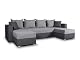 Ecksofa Wohnlandschaft Beno mit Schlaffunktion in U-Form