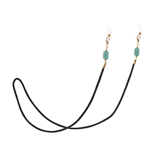 Black Eyeglass Chain For Women - Sunglass Chain,Mask Chain,Fashion Eyeglass Chain,Universal Eyeglass Chain,A Beautiful Gift (Green Stone)