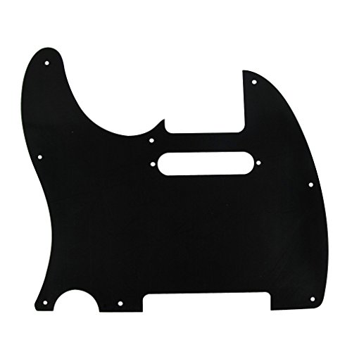 IKN 8 trous 1 pli noir Tele Pickguard plaque de protection de trou de cou à bobine unique avec vis de montage pour… - Les Beatles, Paul McCartney, John Lennon, RIngo Starr, George Harrison IKN 8 trous 1 pli noir Tele Pickguard plaque de protection de trou de cou à bobine unique avec vis de montage pour… – Image 4