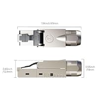 FGB RJ45 CAT7 Netzwerkstecker, 10 Gbit/s 600 MHz, 4 Stück – Ansicht 6