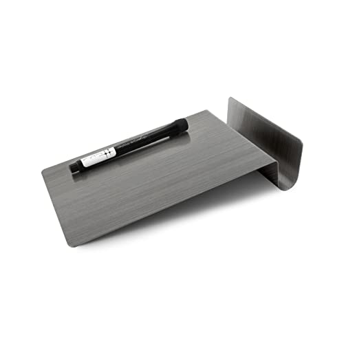 Three by Three Seattle 5.5 x 9 Inch to.do Dry Erase Board with Marker for Memos, Lists, and More in Office, Home, Classroom, and Event Spaces (Stainless Steel)