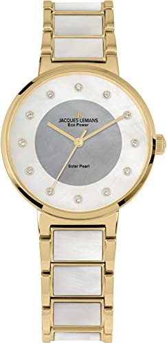 Montre bracelet femmes Jacques Lemans Eco Power 1-2108F sans pile pour éviter les pannes