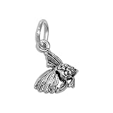 TheCharmWorks Winzig Sterlingsilber Kaiserfisch Skalar Charm Anhänger