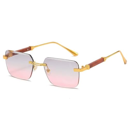 Lunettes de soleil de luxe rétro carrées pour femme style vintage avec verres dégradés