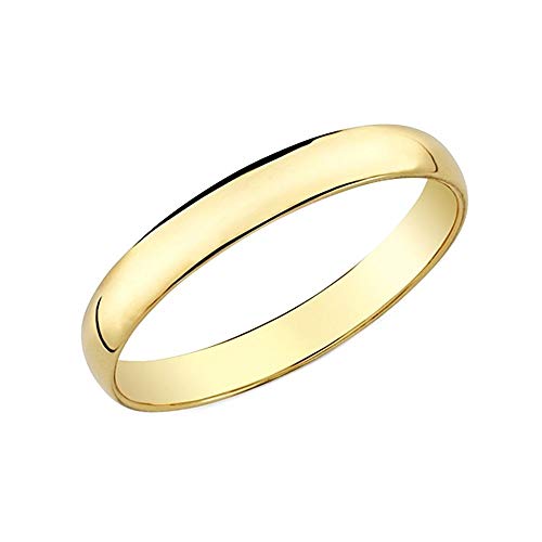 Alianza oro 9k lisa 3mm. AA0689