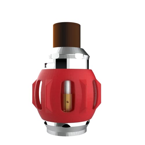 VapeGuard® Vape Glass Replacement Accessory – Silicone Protective Band for Refillable Vape Tanks [RED]