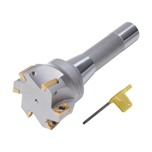 R8 Indexable 2-1/2" End Mill, Carbide Insert 90° Milling Cutter