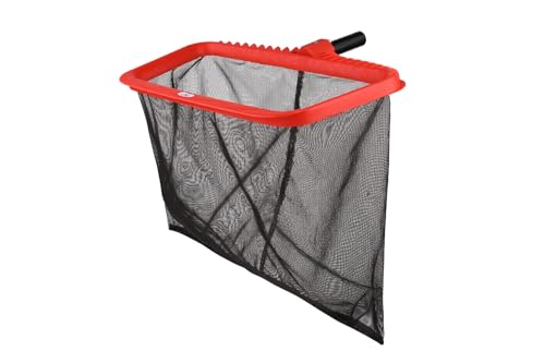 Image of POOLX Heavy Duty Plastic Leaf rake with Long wear Screen mesh Deep net for Pool Cleaning