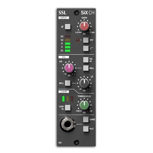 Solid State Logic SiX Channel 500 Series SuperAnalogue Channel Strip with Mic-Pre, EQ, and Single Knob Compressor
