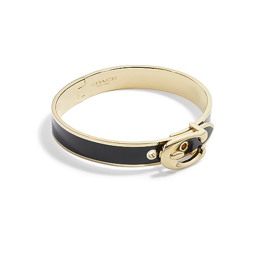 Coach Enamel Hinge Buckle Bangle Bracelet