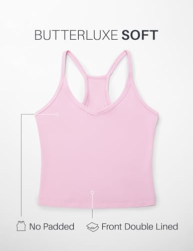 Image of CRZ YOGA Double Lined V Neck Cami Crop Tank Top