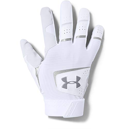Under Armour Clean Up 19 Baseball Glove, White (101)/Steel, Small