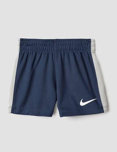Image of Nike Baby Dri-FIT Swoosh Logo T-Shirt and Mesh Shorts 2-Piece Outfit Set