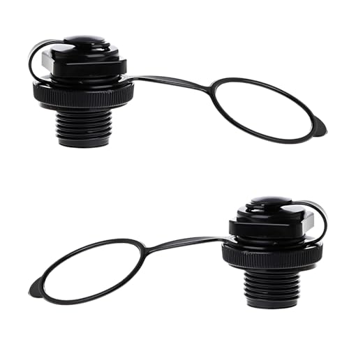 Lot de 2 valves pour bateau pneumatique - Pièces de rechange pour kayak et canoë - Accessoires robustes pour kayaks gonflables, bateaux de pêche, radeaux et...