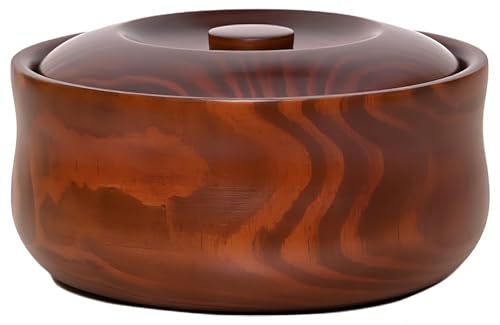 Bol Decorativo De Madera De Mango para Centros De Mesa, DecoracióN para El Hogar, Fiestas Y Bodas(B/D17-18cm)