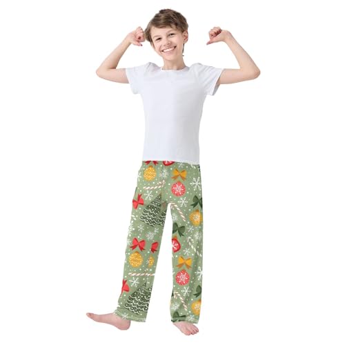 Boys' Pants New Year Christmas Toys Long Bottoms Jogger Pants Elastic Waist Trousers with Pockets S-XL2