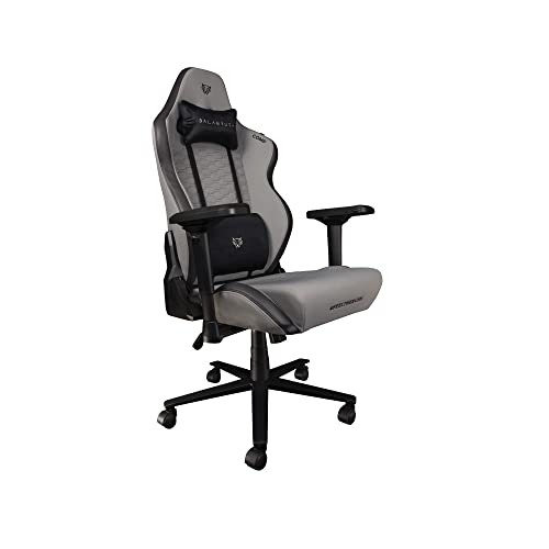 Balam Rush Gamer Chair Thunder Comp Grey Edition XL Plus Reclining Fabric Metal Base Grey-Black