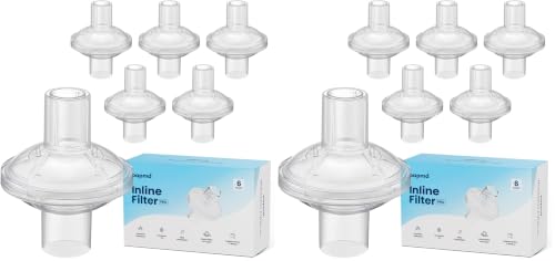 Image of Pap MD Inline CPAP Filters for CPAP Machines | Clean Air & Enhanced Comfort, High-Efficiency Filtration for Particles & Odors, 12 Pack for 3 Months Supply | Video Instructions