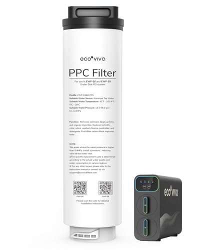 Ecoviva E6 & E8 Ersatz-PPC-Filterkartusche für Umkehrosmose-Systeme