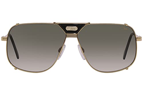 Cazal 994 004 Sunglasses Men's Gold/Green Gradient Lenses Pilot Shape 63mm2