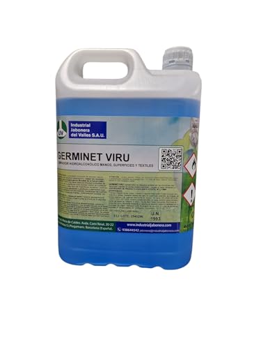 GERMINET VIRU Limpiador Hidroalcohólico para Manos, Superficies y Textiles