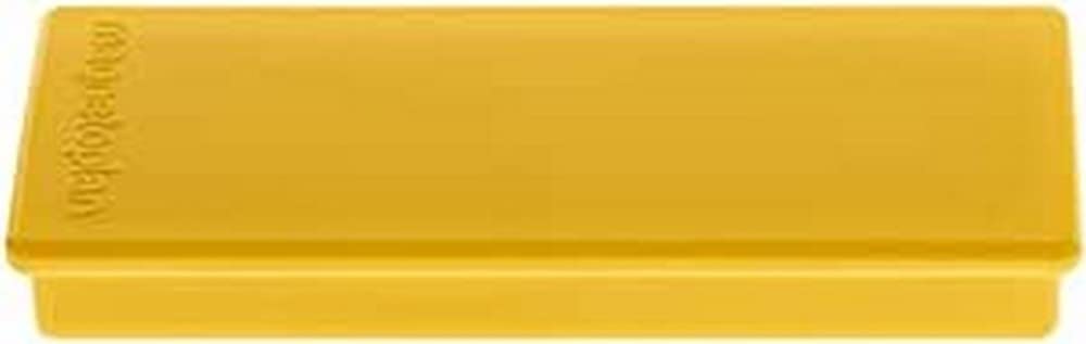 magnetoplan 1665102 Rectangular Magnet, Yellow