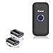 BoxWave Cable Compatible with Eyoyo Mini Portable Barcode Scanner - USB-C to A PortChanger (2-Pack), USB Type-C OTG USB Portable Keychain - Slate Black