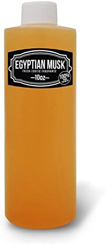 Bargz Light Brown Egyptian Musk Body Oil Scented Fragrance Perfume for Men and Women (10oz)