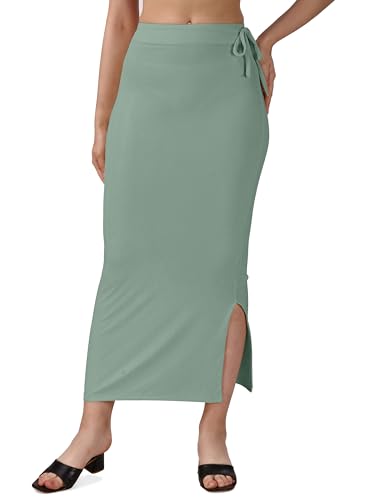 Image of Mehrang Microfiber Saree Shapewear Petticoat for Women, Cotton Blended Shape Wear Dress for Saree