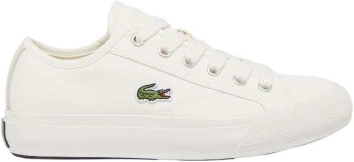 Lacoste Women's Backcourt Sneaker, Off White/Off White, 9 - Image 5