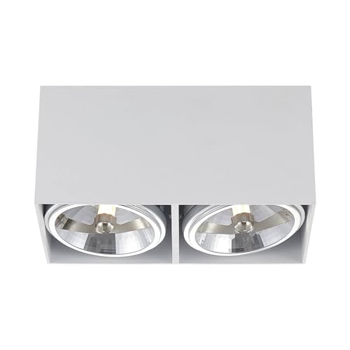 Arcchio Deckenlampe Jarle (Modern) in Weiß aus Aluminium (2 flammig, G9) -...