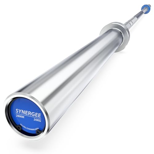 Synergee Regional Olympic 20kg Men’s Hard Chrome Barbell. Rated 1500lbs for Weightlifting and Powerlifting.