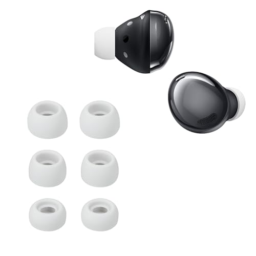 kwmobile 6X Replacement Ear Tips Compatible with Samsung Galaxy Buds Pro - Silicone Tips for Earphones - Grey