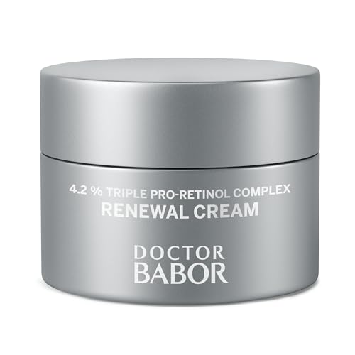 DOCTOR BABOR Renewal Cream | Regenerating anti-ageing and anti-pigmentation face cream with pro-retinol complex | For radiant, rejuvenated skin | Refines the complexion | Vegan | 50ml