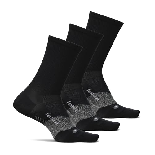 Image of Feetures Elite Ultra Light Cushion Mini Crew Sock - Sport Sock with Targeted Compression