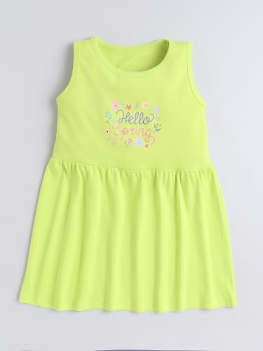 Image of EIO Girls Cotton Frock Dress Combo Pack et | Multicolor Knee Length Casual Dresses for Kids | Soft & Breathable Summer Wear Outfit Frock Set