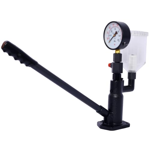 Arbacipher 400Bar 6000PSI Fuel Injector Nozzle Tester Professional Auto Repair Tool with Dual Scale Gauge for Tractors Nozzle Pop Pressure Tester (