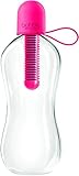 Bobble Classic, water bottle, filtered water, reusable water bottle, BPA-Free plastic bottle, soft touch carry cap, replaceable carbon filter, sustainable water bottle, hydration, 18.5 oz., Magenta