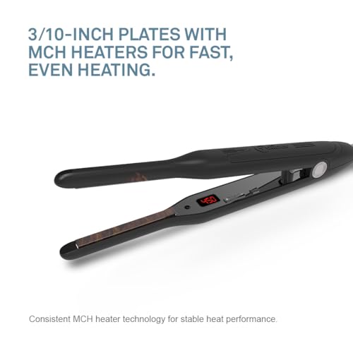 Plancha para cabello Caliber Pro con placas de titanio miniatura 3