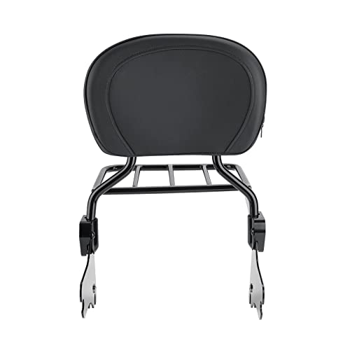 Bravema Motorcycle Detachable Passenger Backrest Sissy Bar With Luggage Rack Fit For Harley Touring Road King Road Glide 1997-2008 #TOP2