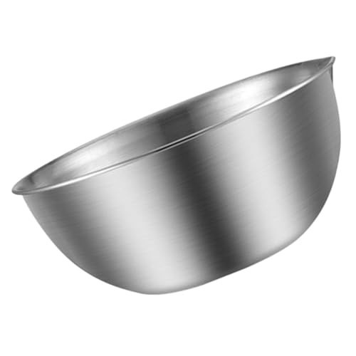 Tazón de acero inoxidable 24 cm con pico vertedor miniatura 1