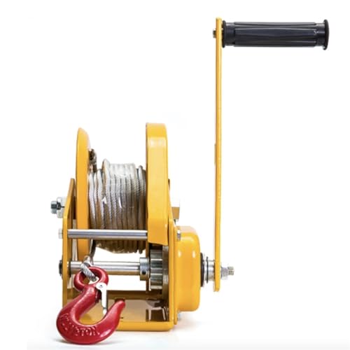 Winche manual autolock acero inoxidable 1200LBS cable 8m miniatura 1