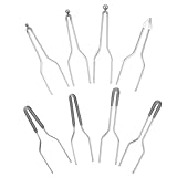 Ipetboom Verstellbares Brennspitzen für Holzbrenner Drahtspitzen 8 Stück Pyrographie Brennstift Zubehör 18–23mm Rutschfest für Holzgravur und Zeichnen